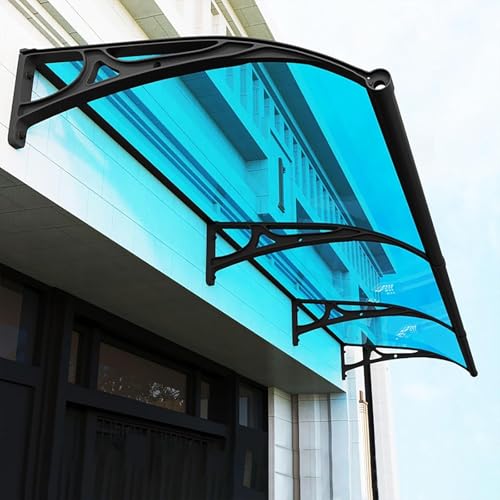 Outdoor Fenstermarkise für Haustür 100x200cm Blau Terrassenüberdachung mit Metallbügel UV- & Regenschutz Wetterbeständig mit Wasserablaufsystem Outdoor Fenstermarkise für Haustür 100x200cm Blau Terrassenüberdachung mit Metallbügel UV- & Regenschutz Wetterbeständig mit Wasserablaufsystem von Generisch