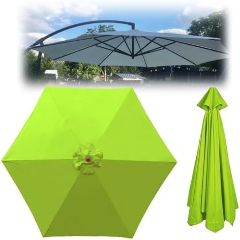 Outdoor Garden Sonnenschirm Baldachin Abdeckung Ersatzstoff für 6 8 Rippen Freischwinger Schirme Lichtbeständig Wetterfest UV-Schutz Top Cover Outdoor Garden Sonnenschirm Baldachin Abdeckung Ersatzstoff für 6 8 Rippen Freischwinger Schirme Lichtbeständig Wetterfest UV-Schutz Top Cover von Generisch