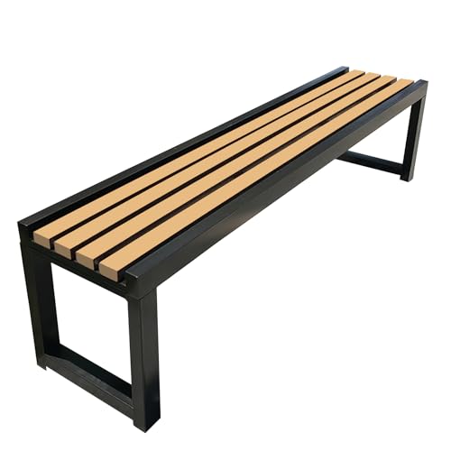 Outdoor Gartenbank, wetterfeste Metall-Parkbank für Terrasse, Rasen, Hof Outdoor Gartenbank, wetterfeste Metall-Parkbank für Terrasse, Rasen, Hof von Generisch