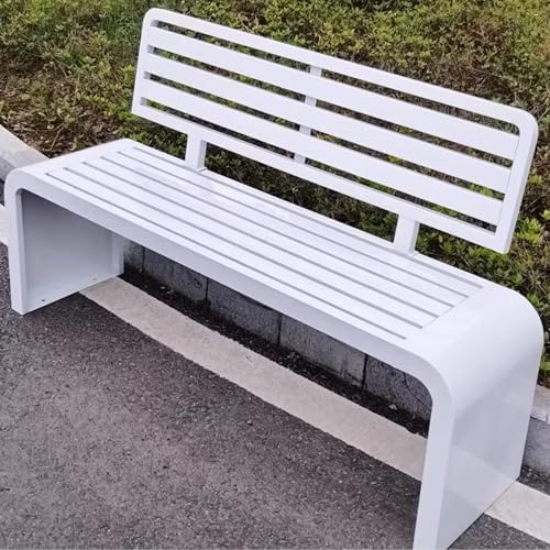 Outdoor Gartenbank Wetterfest Terrassenbank mit Rückenlehne für Parks und Höfe von Generisch