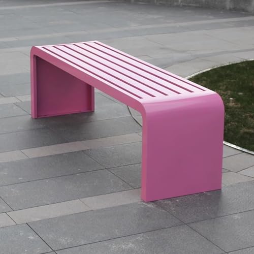 Outdoor-Gartenbank aus Metall – langlebig und bequem zum Entspannen auf Terrasse, Park, Pool und Rasen von Generisch