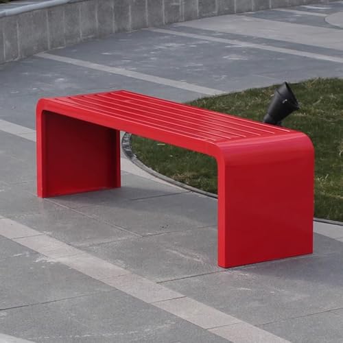 Outdoor-Gartenbank aus Metall – langlebig und bequem zum Entspannen auf Terrasse, Park, Pool und Rasen von Generisch