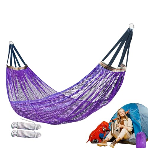 Outdoor-Hängematte | Campingmöbel Baumhängematte | Tragbare Baumschaukel mit starker Tragfähigkeit für Outdoor Hinterhof Garten Balkon Wandern Meditation Reisen von Generisch