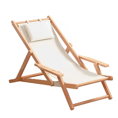 Outdoor Holz Terrasse Lounge Stuhl Set Strand Sling Chair mit 4-fach verstellbarer Rückenlehne, geeignet für Outdoor und Camping Outdoor Holz Terrasse Lounge Stuhl Set Strand Sling Chair mit 4-fach verstellbarer Rückenlehne, geeignet für Outdoor und Camping von Generisch