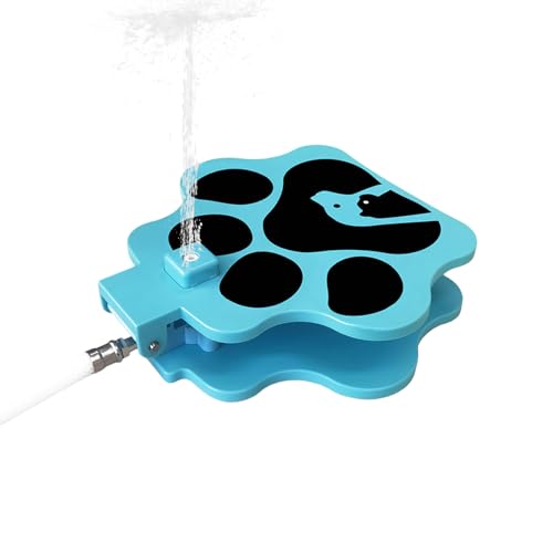 Outdoor Hund Wasserbrunnen Step On, Step On Hund Wasserspender, Sprinkler Spielzeug, Pet Waterer mit Schlauch für Kiste Park Heißes Hinterhof Spielen Camping Tierklinik Zwinger von Generisch