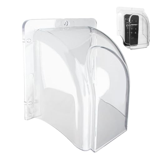 Outdoor Keypad Cover Transparent Wasserdicht Keypad Cover für Outdoor Wetterfest Multifunktionaler Schutz Regenschutz Schutz für Türklingel Tür Tastatur Zugangskontrolle von Generisch