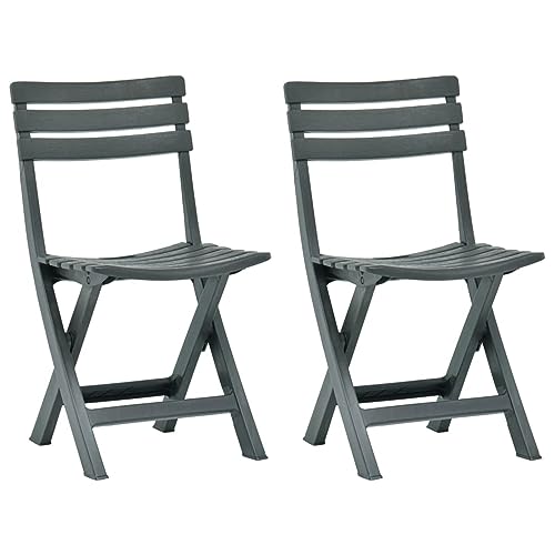 Outdoor Klappbare Gartenstühle 2er Set Kunststoff Grün Liegestühle für Terrasse Terrasse Hof Langlebige Outdoor-Möbel für Zuhause Esszimmer Outdoor Klappbare Gartenstühle 2er Set Kunststoff Grün Liegestühle für Terrasse Terrasse Hof Langlebige Outdoor-Möbel für Zuhause Esszimmer von Generisch