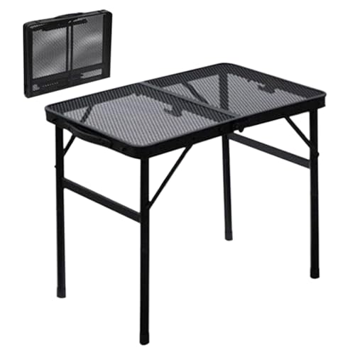 Outdoor -Klapptisch - Langlebige Metallcampingoberfläche, zusammenklappbare Picknickstation | Hochleistungshöhe einstellbar mit Anti-Skid-Top, Easy Carry-Setup für BBQ Wanderung Gartenreisen Ge Outdoor -Klapptisch - Langlebige Metallcampingoberfläche, zusammenklappbare Picknickstation | Hochleistungshöhe einstellbar mit Anti-Skid-Top, Easy Carry-Setup für BBQ Wanderung Gartenreisen Ge von Generisch