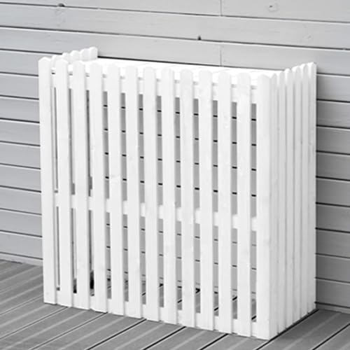 Outdoor Klimaanlage Abdeckung & Gartenmülleimer - Dekorativer Zaun mit Blumenständer, Schutzgitter für Klimaanlagen & Wärmepumpen, Innenhof-Sichtschutzlösung von Generisch