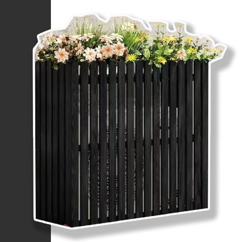 Outdoor-Klimaanlage – Holzzaunabdeckung zur Geräuschreduzierung versteckt Wechselstromgeräte stilvoll – Schwarz-B mittlere Größe, perfekt für Gärten und Terrassen Outdoor-Klimaanlage – Holzzaunabdeckung zur Geräuschreduzierung versteckt Wechselstromgeräte stilvoll – Schwarz-B mittlere Größe, perfekt für Gärten und Terrassen von Generisch