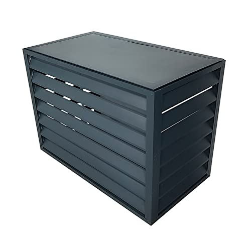 Outdoor-Klimaanlagen-Zaunblende – Aluminium-Schutzhülle für AC-Einheiten, stilvolle Gitter und Blumenständer, ideal für die Sicherheit von Haustieren und Mülltonnen-Verdeckung von Generisch
