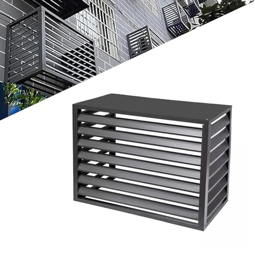 Outdoor-Klimaanlagenabdeckung mit geneigtem Gitter zur Geräuschreduzierung und ästhetischen Verbesserung, perfekt für Wärmepumpe und Sichtschutzzaun Outdoor-Klimaanlagenabdeckung mit geneigtem Gitter zur Geräuschreduzierung und ästhetischen Verbesserung, perfekt für Wärmepumpe und Sichtschutzzaun von Generisch