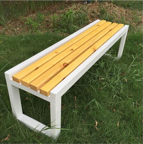 Outdoor Loveseat Chair - Wetterbeständige Gartenbank für Terrasse, Hof, Veranda & Wintergarten - Geölte Oberfläche - Perfekt für Freizeit & Entspannung (100 cm) von Generisch