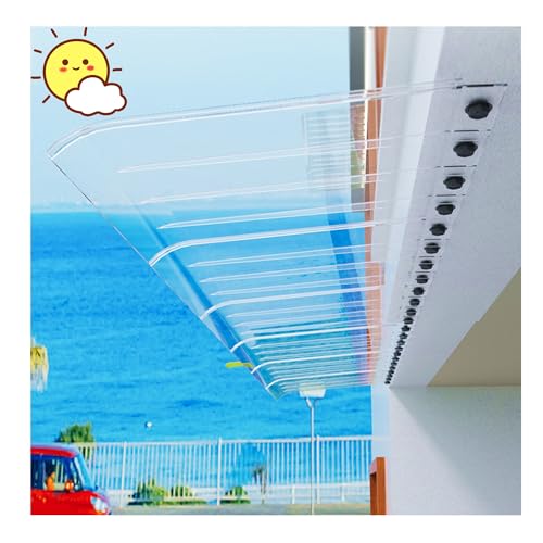 Outdoor Markise, Tragbare Haustür Vordach für Garten Terrasse Veranda Polycarbonat Design Geeignet für Tür und Fenster Installation von Generisch