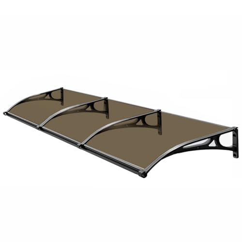 Outdoor Markise Baldachin UV/Regen-/Schneeschutz für Eingangstür Metallhalterung Design Drainage Waschbecken Abdeckung Braun 50x80cm - Außenunterstand für Türen Outdoor Markise Baldachin UV/Regen-/Schneeschutz für Eingangstür Metallhalterung Design Drainage Waschbecken Abdeckung Braun 50x80cm - Außenunterstand für Türen von Generisch