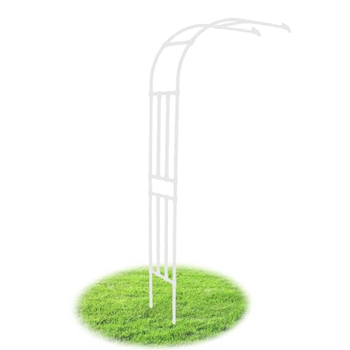 Outdoor Metall Gartenbogen Pergola Rankhilfe für Kletterpflanzen Halbbogen Design erhältlich in den Größen 60300cm (B240xH240cm/B7.9xH7.2.7 m) Ideal für Gartendekoration von Generisch