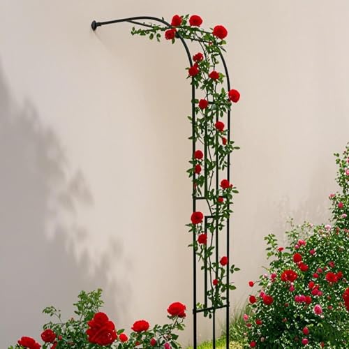 Outdoor Metall Gartenbogen Rankgitter - Halbseitige Unterstützung für Kletterpflanzen Rosen Reben & Gemüse - 300x240cm Gartenlaube für schöne Landschaften Outdoor Metall Gartenbogen Rankgitter - Halbseitige Unterstützung für Kletterpflanzen Rosen Reben & Gemüse - 300x240cm Gartenlaube für schöne Landschaften von Generisch