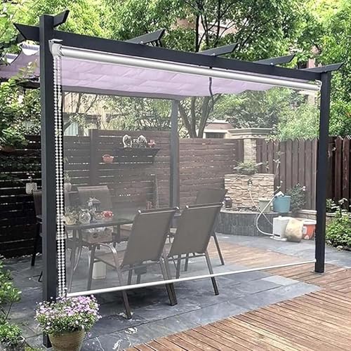 Outdoor Rollos - Wasserdicht Rollos für Pavillon Balkon Veranda - Schwerlast-Kunststoff-Rollladen Outdoor Rollos - Wasserdicht Rollos für Pavillon Balkon Veranda - Schwerlast-Kunststoff-Rollladen von Generisch
