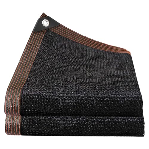 Outdoor-Schattenstoff mit Ösen für Garten, Gewächshaus, 85 % UV-blockierender Schattenstoff, 1 x 2 m bis 5 x 10 m, Schwarz Outdoor-Schattenstoff mit Ösen für Garten, Gewächshaus, 85 % UV-blockierender Schattenstoff, 1 x 2 m bis 5 x 10 m, Schwarz von Generisch