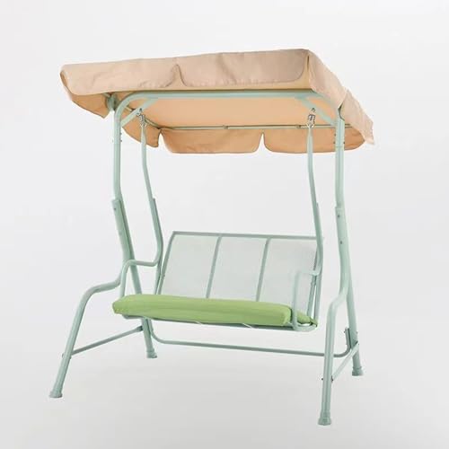 Outdoor-Schaukel für 3 Personen mit Baldachin und verstellbarem Dach, robuste Kapazität von 272 kg, perfekt für Terrasse, Garten, Pool und Hof-Entspannung Outdoor-Schaukel für 3 Personen mit Baldachin und verstellbarem Dach, robuste Kapazität von 272 kg, perfekt für Terrasse, Garten, Pool und Hof-Entspannung von Generisch
