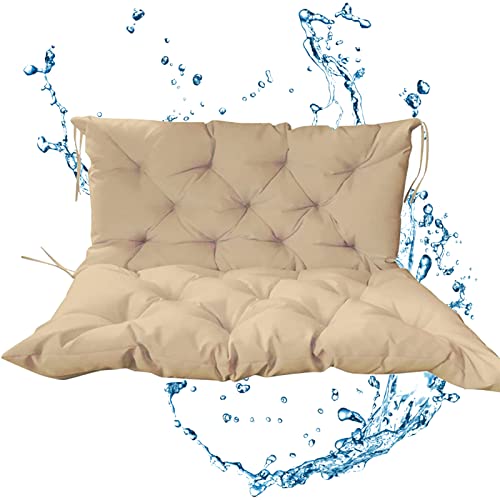 Outdoor-Schaukelkissen-Set, 150 x 100 x 10 cm, Sitz- und Rückenlehnenpolster, atmungsaktiv, hautfreundlich, Kissen für Hängesessel, perfekt für Terrasse und Garten von Generisch