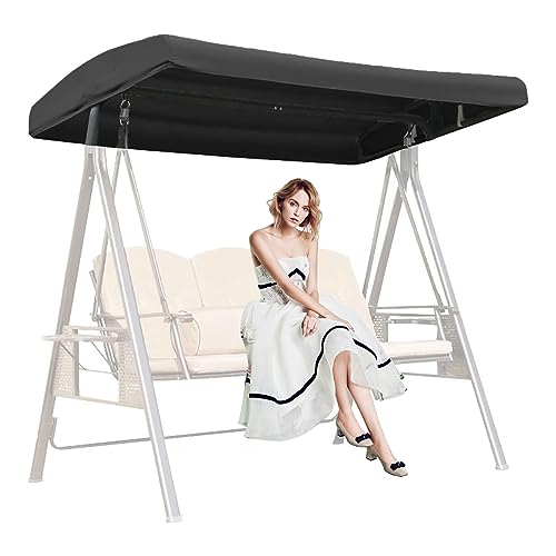 Outdoor-Schaukelsitz-Überdachung für 2-3-Sitzer, strapazierfähiges Gewebe, UV-Schutz, robuste Hängemattenabdeckung für Garten und Terrasse Outdoor-Schaukelsitz-Überdachung für 2-3-Sitzer, strapazierfähiges Gewebe, UV-Schutz, robuste Hängemattenabdeckung für Garten und Terrasse von Generisch