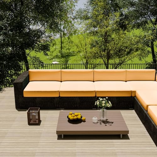 Outdoor Sofa Kissenbezug Wasserdicht Abnehmbarer mit Reißverschluss für Gartenmöbel Kompatibel mit L-Form & 2/3 Sitzer - 1 Stück Outdoor Sofa Kissenbezug Wasserdicht Abnehmbarer mit Reißverschluss für Gartenmöbel Kompatibel mit L-Form & 2/3 Sitzer - 1 Stück von Generisch