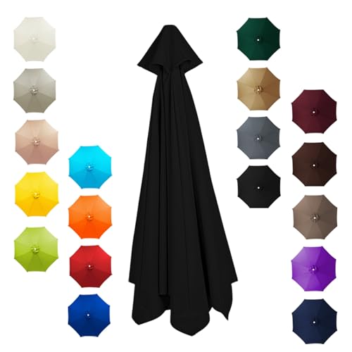 Outdoor Sonnenschirm Ersatzbezug - Wasserdicht UV-beständiges Schirmdach für 200/230/250/270/280/300/350 cm Regenschirme mit 6/8 Rippen Polyestergewebe Outdoor Sonnenschirm Ersatzbezug - Wasserdicht UV-beständiges Schirmdach für 200/230/250/270/280/300/350 cm Regenschirme mit 6/8 Rippen Polyestergewebe von Generisch