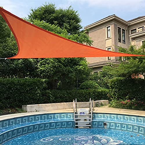 Outdoor-Sonnensegel, 2 x 2 m, 98 % UV-Schutz, atmungsaktiv, Baldachin für Balkon, ohne Bohren, Trampolin-Abdeckung, Gartenschatten, orange von Generisch