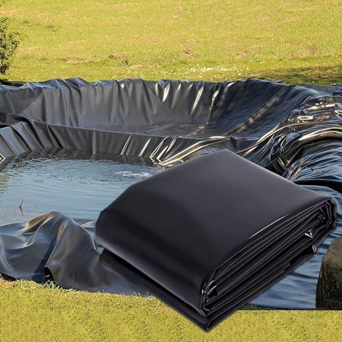Outdoor-Teichfolie, 0,12 mm dick, HDPE-Membran für Wassergärten, Fischteiche, Wasserfälle, flexibel, 700 × 900 cm (1㎡ ~ 225 ㎡) für Koi und Pools von Generisch
