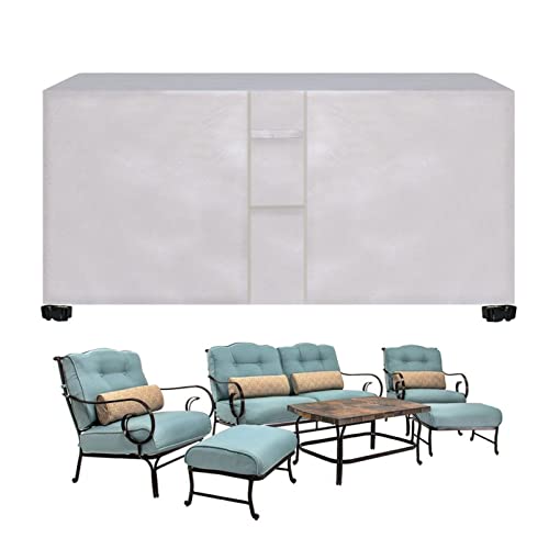 Outdoor Tisch und Stuhl Abdeckung 152x104x74cm Wasserdicht Rechteckig Gartenmöbel Abdeckung UV-Beständig Winddicht 420D Oxford Gewebe von Generisch