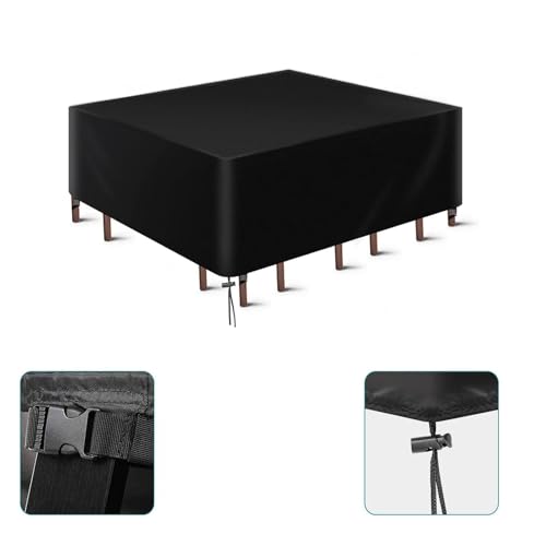 Outdoor Tischabdeckung 420D Oxford-Gewebe Wasserdicht Staubdicht UV-Beständig 130 x 65 x 75 cm Garten Rattan Möbelschutz Terrassentisch & Stuhl Set Abdeckung Outdoor Tischabdeckung 420D Oxford-Gewebe Wasserdicht Staubdicht UV-Beständig 130 x 65 x 75 cm Garten Rattan Möbelschutz Terrassentisch & Stuhl Set Abdeckung von Generisch