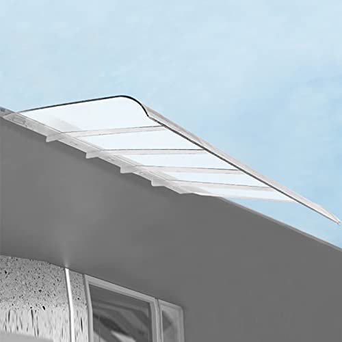 Outdoor Türvordach Markise Regenschutz mit transparentem Polycarbonat UV-Schutz für Veranda inklusive Hardware von Generisch