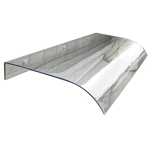 Outdoor Türvordach Polycarbonat Markise für Fenster Regenschutz Eingang UPF 50+ Sonnenschutz Wetterbeständige Abdeckung für Haustür Einfache Montage Outdoor Türvordach Polycarbonat Markise für Fenster Regenschutz Eingang UPF 50+ Sonnenschutz Wetterbeständige Abdeckung für Haustür Einfache Montage von Generisch