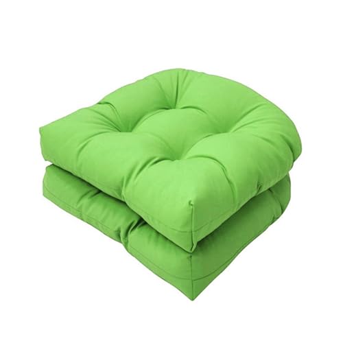 Outdoor U-förmige Stuhlkissen, bequemer und wasserdichter Ersatz für Rattan- und Schaukelstühle, perfekt für Terrassensitze, 2 Stück von Generisch