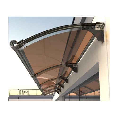 Outdoor Vordach Markise für Türen & Fenster Wasserdicht Regenschutz mit Dachrinne für schnellen Abfluss (65x240cm) Ideal als Außenschutz und Schatten von Generisch