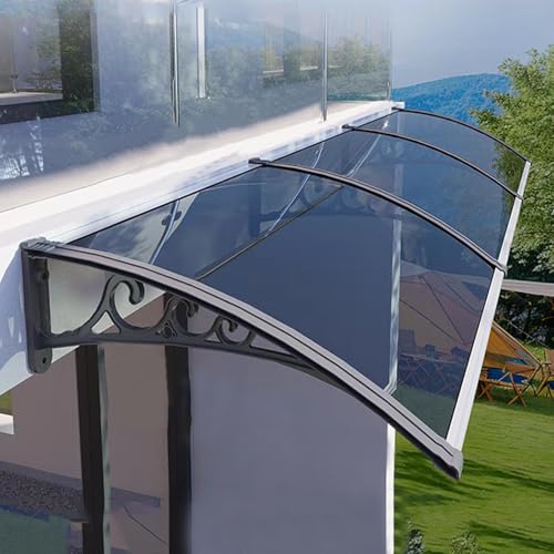 Outdoor Vordach Sonnensegel 99,99% UV Schutz, geräuschreduzierende Polycarbonat-Abdeckung Regenschutz Garten Fenster stoßfest 120x330cm Grau Outdoor Vordach Sonnensegel 99,99% UV Schutz, geräuschreduzierende Polycarbonat-Abdeckung Regenschutz Garten Fenster stoßfest 120x330cm Grau von Generisch