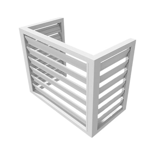 Outdoor-Wärmepumpenabdeckung – schützende Aluminiumabdeckung für Luftquellenkondensator – kompatibel mit 2–3 P Klimaanlagen – Größe L 110 B 60 H 80 von Generisch