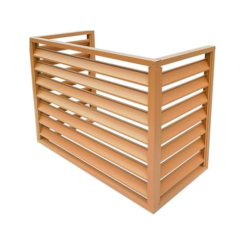 Outdoor-Wärmepumpenabdeckung – schützende Aluminiumabdeckung für Luftquellenkondensator – kompatibel mit 2–3 P Klimaanlagen – Größe L 110 B 60 H 80 von Generisch