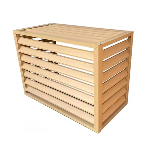Outdoor-Wärmepumpenabdeckung – schützende Aluminiumabdeckung für Luftquellenkondensator – kompatibel mit 2–3 P Klimaanlagen – Größe L 110 B 60 H 80 von Generisch