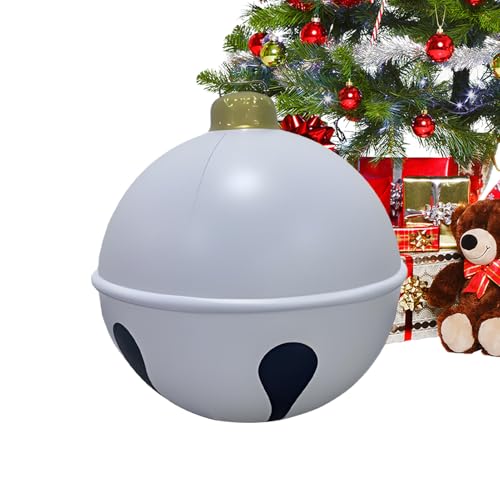 Outdoor Weihnachtskugel Deko | 60 cm Große PVC Party Luftdekoration - Garten Deko Aufblasbare Kugeln,Für Winter Halloween Terrasse Garten Outdoor Weihnachtszeit von Generisch
