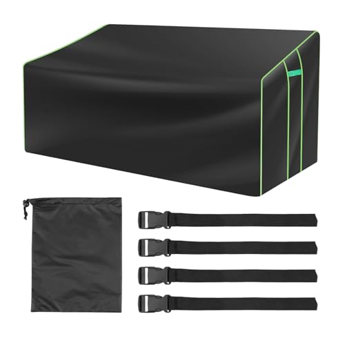 Outdoor Zweisitzer Schutzabdeckung - Mit Belüftung Und Wetterfestem Schutz,Robuste Terrassenbank Schutzabdeckung Für 2 Personen - Für Pflege Terrasse Garten Couch Sofa Möbel von Generisch