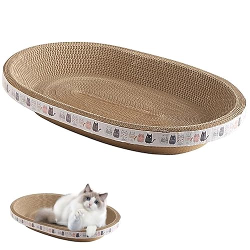 Oval high-Density cat Scratching Board - Multifunctional cat Bed, Scratching Post and Toy All in one. Oval high-Density cat Scratching Board - Multifunctional cat Bed, Scratching Post and Toy All in one. von Generisch