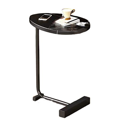 Ovaler Couchtisch mit C-förmigem Design, kleiner Beistelltisch für Wohnzimmer, Schlafzimmer und Büro, Laptop-Schreibtisch für kleine Räume, schwarz, 45 x 30 x 70 cm Ovaler Couchtisch mit C-förmigem Design, kleiner Beistelltisch für Wohnzimmer, Schlafzimmer und Büro, Laptop-Schreibtisch für kleine Räume, schwarz, 45 x 30 x 70 cm von Generisch
