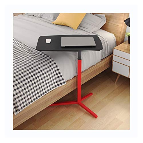 Overbed Table Adjustable Height and Tilt Angle Folding Laptop Table - Mobile Overbed in Black, Portable Gaming Computer Desk, Tablet Stand von Generisch