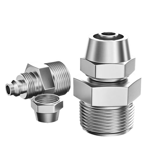 PC4 6 8 10 12mm 1/81/43/81/2 Luftröhre Schnell Schraube Stecker Kupfer Pneumatische Komponenten Schnelle Twist Joint Rohr Armaturen(PC6-04,50 PCS) von Generisch