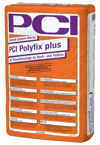 PCI Polyfix plus 25 kg Schnell-Zement-Mörtel zur Schnellmontage im Hoch- und Tiefbau Dichtungs-/Hohlkehlenmörtel Sika PCI Polyfix plus 25 kg Schnell-Zement-Mörtel zur Schnellmontage im Hoch- und Tiefbau Dichtungs-/Hohlkehlenmörtel Sika von Generisch