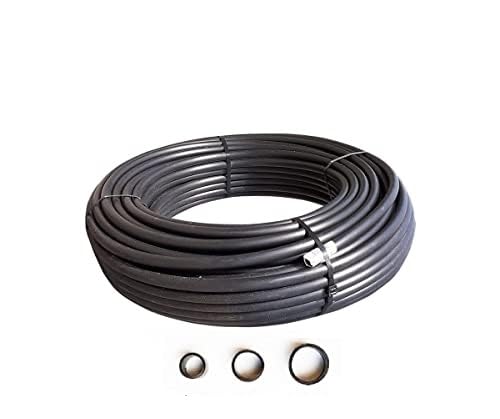 PE Rohr Verlegerohr, Versorgungsleitung, Wasserleitung für effektive Gartenbewässerung, Druckrohr - Kunststoffrohr, Tröpfchenbewässerung UV-Beständig 16mm 20mm 25mm (16mm PN4, 50m) von Generisch