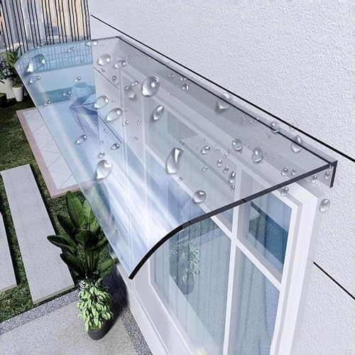 PET Frosted Fensterfolie - UV-Schutz Regendicht 50x200cm Outdoor für Tür Garten Einfache Installation Sonnenlicht Blockierung Dekorative Fensterabdeckung von Generisch