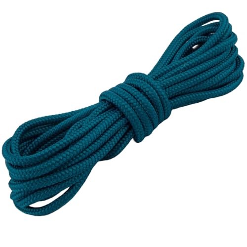 PPM Seil 6mm Polypropylen Schnur – Meterware 10m 20m 30m 50m – Blautöne – Flechtschnur für DIY, Makramee, Outdoor, Deko (Petrol, 10m) von Generisch